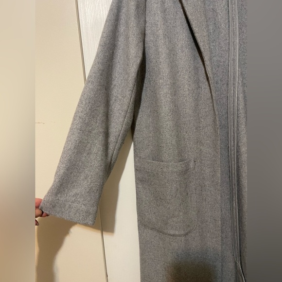 Against Nudity Montreal Wool Blend Grey Long Coat Women  Size M US - Picture 2 of 8